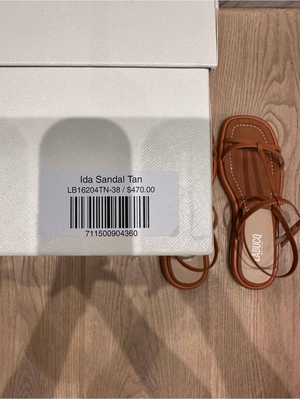 NWT Labucq Ida Sandal in Tan - Picture 12 of 13